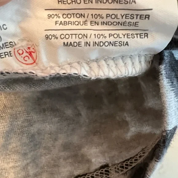 JMS 1X 16W BLACK & GREY ANIMAL PRINT TOP - Picture 3 of 5